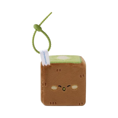 Gambar Squarepals Gantungan Kunci Plush Kiwi Ukuran S - Cokelat
