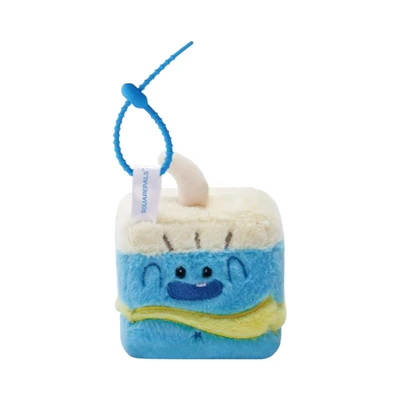 Gambar Squarepals Gantungan Kunci Plush Pop Soda Ukuran S - Biru