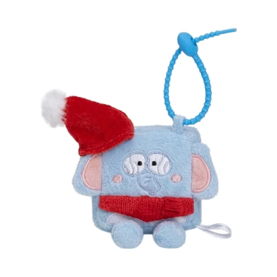 Gambar Squarepals Gantungan Kunci Plush Elephant Ukuran S - Biru