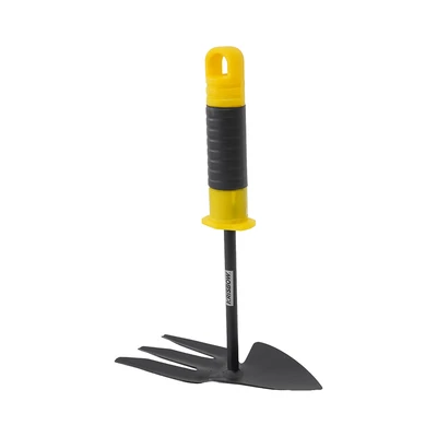 Gambar Krisbow Garpu Taman dan Cangkul Tangan 2 in 1 - Hitam/Kuning