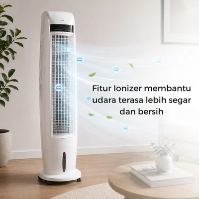 Gambar Krisbow Air Cooler 40 Liter 3500 CMH 350 Watt - Putih