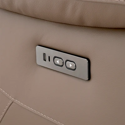 Gambar Informa Savio Sofa Corner Kanan Kulit - Cokelat