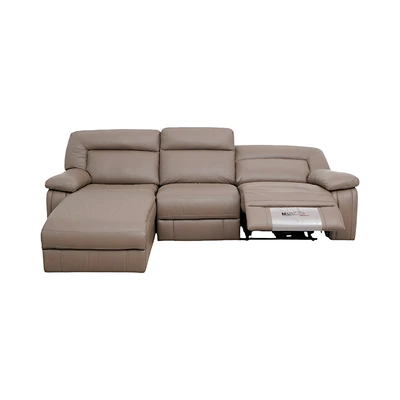 Gambar Informa Savio Sofa Corner Kiri Kulit - Cokelat