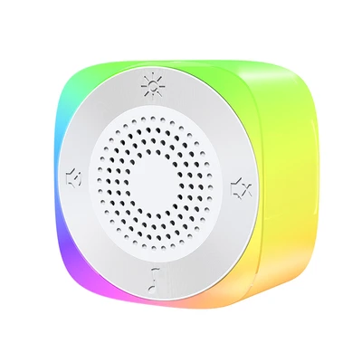 Gambar Krisbow Bel Pintu Nirkabel Kinetic RGB Plug Square - Putih