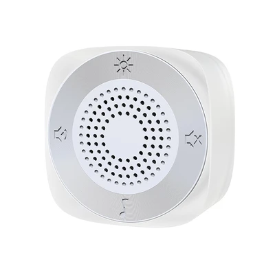 Gambar Krisbow Bel Pintu Nirkabel Kinetic RGB Plug Square - Putih