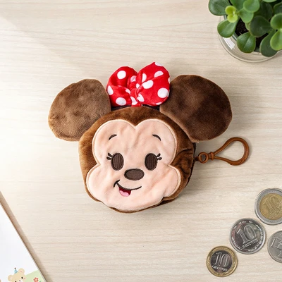 Gambar Disney Classic Dompet Koin Minnie Mouse - Cokelat