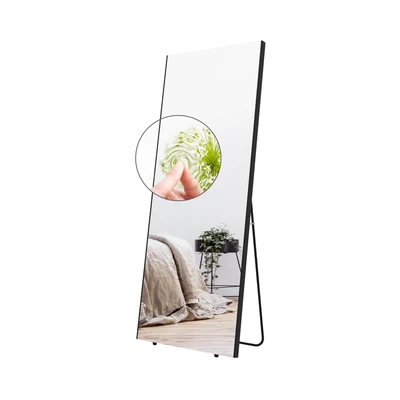 Gambar Arthome Cermin Lantai Dekorasi Frameless 50x2x160 cm - Hitam
