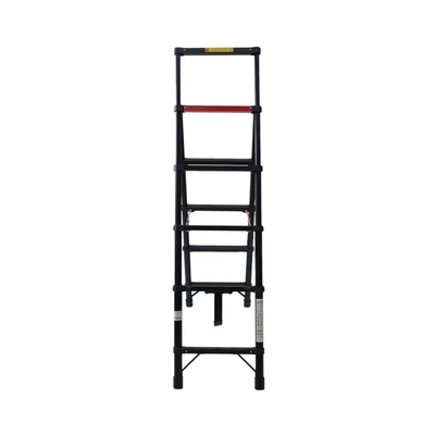 Gambar Fixsteps Tangga Teleskopik Soft Close 1.6 Meter 5+1 Step - Hitam