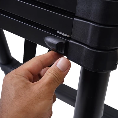 Gambar Fixsteps Tangga Teleskopik Soft Close 1.6 Meter 5+1 Step - Hitam