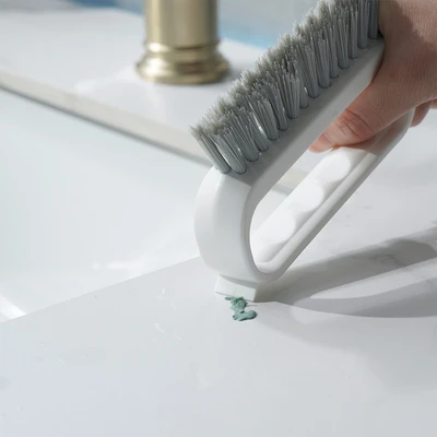 Gambar Proclean Sikat Pembersih Sudut Plastik PP - Abu-Abu/Putih