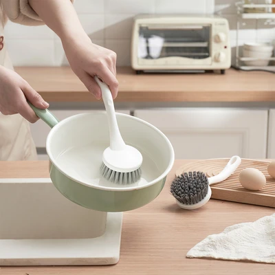 Gambar Proclean Sikat Piring Plastik PP - Abu-Abu/Putih