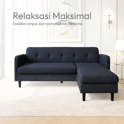 Gambar Informa Laura Sofa Modular Sudut Fabric - Biru