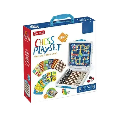 Gambar Kiddy Fun Playset Chess Board Games 13 In 1 - Mix