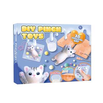 Gambar Kiddy Fun Set Squishy Diy Pinch Toys Cat V2 - Mix