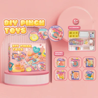 Gambar Kiddy Fun Set Squishy Diy Pinch Toys Paws - Mix