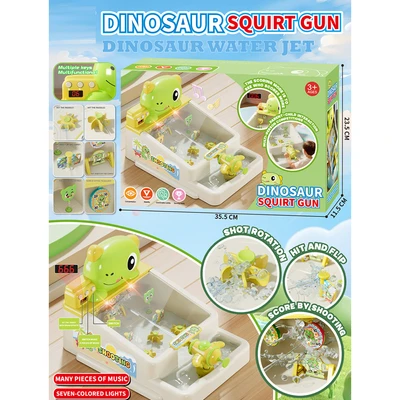 Gambar Kiddy Fun Playset Dinosaur Squirt Gun Dengan Lampu & Musik - Mix
