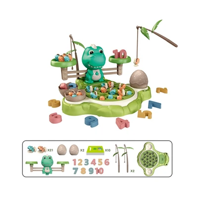 Gambar Kiddy Fun Playset Dinosaur Fishing Libra Dengan Lampu - Mix