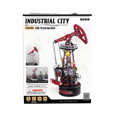 Gambar Rolife Miniatur 3d Industrial City Oil Extractor Set 127 Pcs Cgl03 - Mix