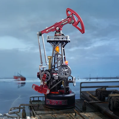 Gambar Rolife Miniatur 3d Industrial City Oil Extractor Set 127 Pcs Cgl03 - Mix