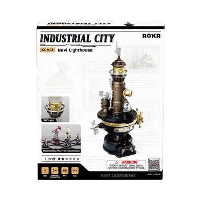 Gambar Rolife Miniatur 3d Industrial City Navi Lighthouse Set 60 Pcs Cgm01 - Mix