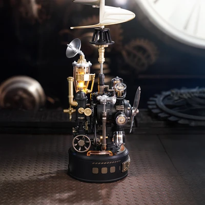 Gambar Rolife Miniatur 3d Industrial City Da Vinci Helicopter Set 154 Pcs Cgl01 - Mix