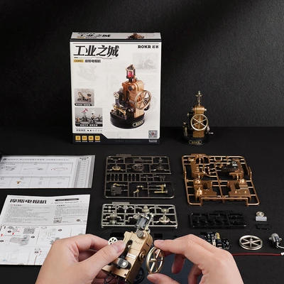 Gambar Rolife Miniatur 3d Industrial City Morse Telegraph Set 60 Pcs Cgm02 - Mix