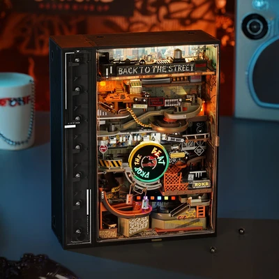 Gambar Rolife Miniatur 3d Marble Run Hip Hop Street Set 134 Pcs Mr03s - Hitam