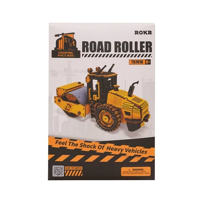 Gambar Rolife Puzzle 3d Road Roller Engineering Vehicle Set 149 Pcs Tg701k - Kuning