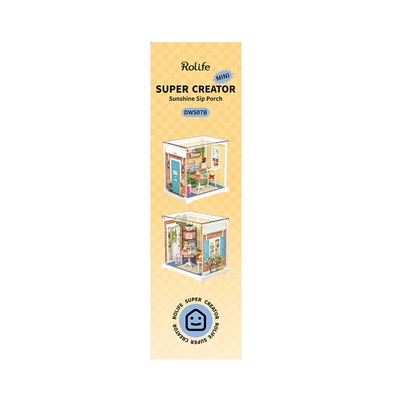 Gambar Rolife Miniatur 3d Mini Super Creator Sunshine Sip Porch Set 62 Pcs Dws07b - Mix