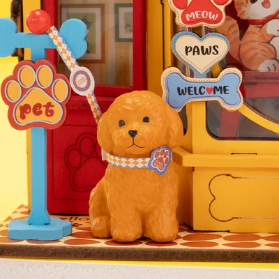 Gambar Rolife Miniatur 3d Mini Store Pawfect Pet Shop Set 76 Pcs Ds045 - Mix