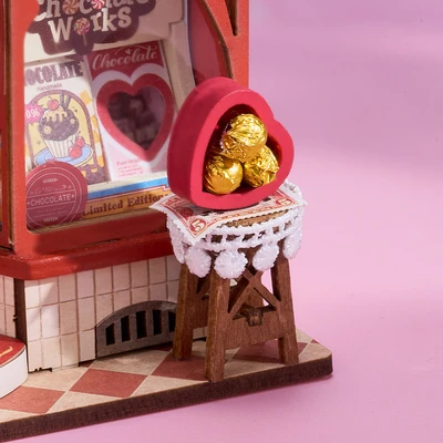 Gambar Rolife Miniatur 3d Mini Store Sweet Chocolate Shop Set 98 Pcs Ds046 - Mix