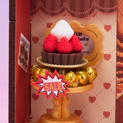 Gambar Rolife Miniatur 3d Mini Store Sweet Chocolate Shop Set 98 Pcs Ds046 - Mix