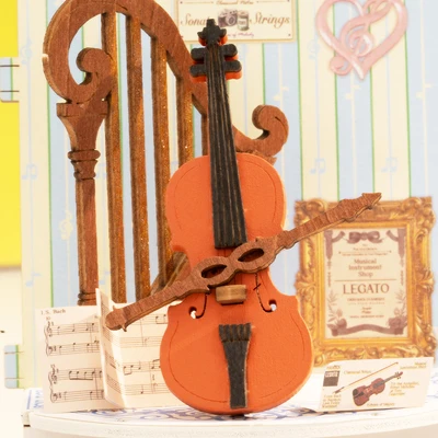 Gambar Rolife Miniatur 3d Mini Store Melody Instrument Shop Set 63 Pcs Ds047 - Mix