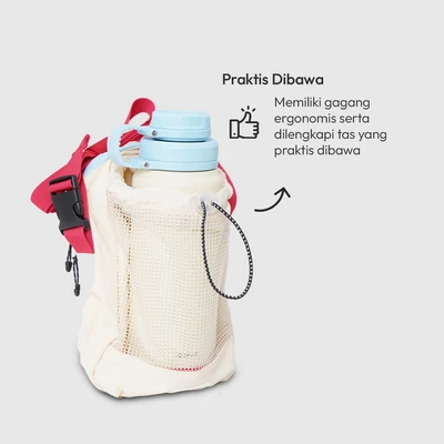Gambar Picas Powie Botol Vacuum Flask Dengan Tas Stainless Steel 304 750 ml - Putih