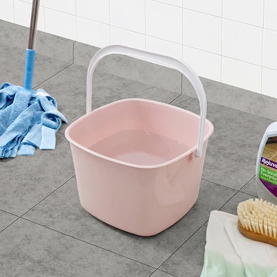 Gambar Proclean Ember Plastik Handy Square 6 Liter - Pink Soft