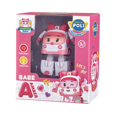 Gambar Robocar Poli Babe Robot Transforming Amber - Pink