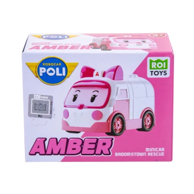 Gambar Robocar Poli Diecast Broomstown Rescue Amber - Pink