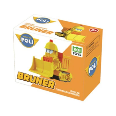 Gambar Robocar Poli Diecast Construction Friends Bruner - Kuning