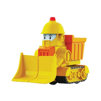 Gambar Robocar Poli Diecast Construction Friends Bruner - Kuning