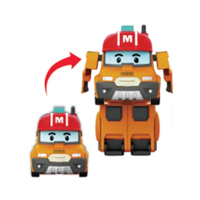 Gambar Robocar Poli Robot Tiny Transforming Mark - Oranye