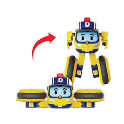 Gambar Robocar Poli Robot Tiny Transforming Droney - Kuning