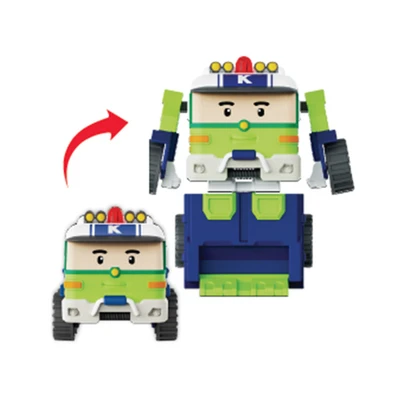 Gambar Robocar Poli Robot Tiny Transforming Keaton - Hijau/biru