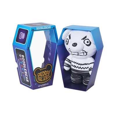 Gambar Deddy Bears Boneka Doodlebear Coffin Series3 35 cm - Hitam/Putih