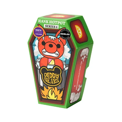 Gambar Deddy Bears Boneka Hank Hotpot Coffin Series 4 17 Cm - Merah
