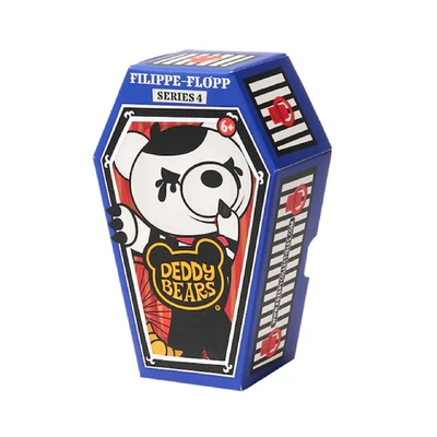 Gambar Deddy Bears Boneka Filippe Flopp Coffin Series4 17 cm - Putih/Hitam