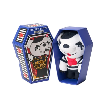 Gambar Deddy Bears Boneka Filippe Flopp Coffin Series4 17 cm - Putih/Hitam