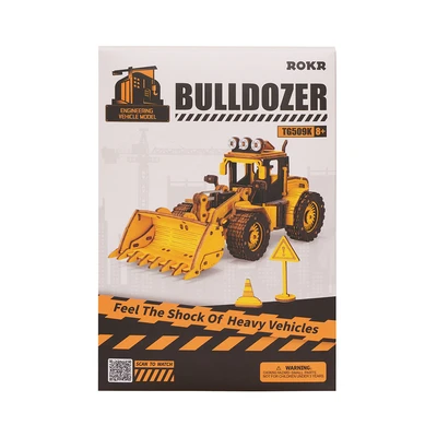 Gambar Rolife Puzzle 3d Bulldozer Engineering Vehicle Set 211 Pcs Tg509k - Kuning