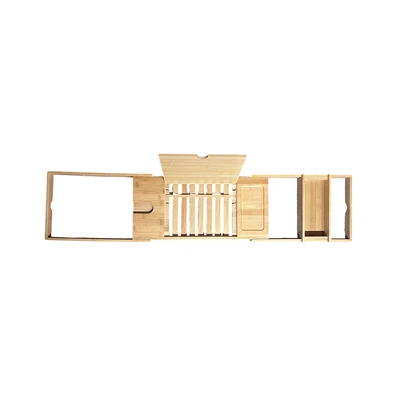 Gambar Stora Nampan Bathtub Bambu Extendable - Cokelat