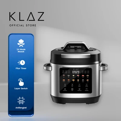 Gambar Klaz Pressio Panci Digital Pressure Cooker 5 Liter 900 Watt - Silver