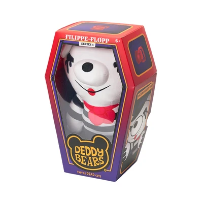 Gambar Deddy Bears Boneka Filippe Flopp Coffin Series4 35 cm - Putih/Hitam